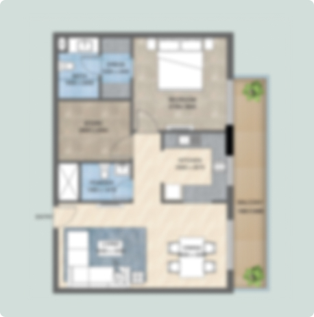 One Bedroom with Store Room