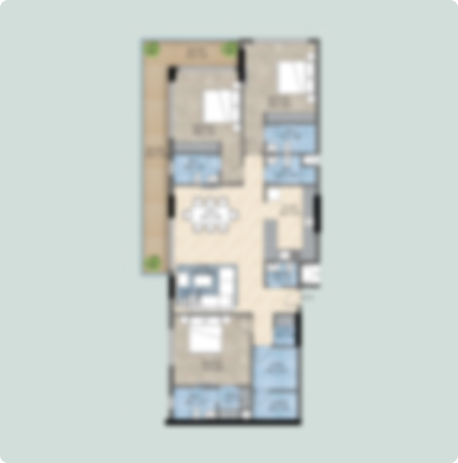 Three bedroom with store room