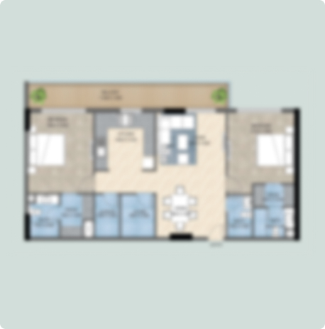Three bedroom with store room